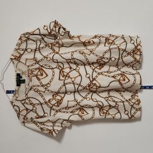 Ralph Lauren soft cotton equestrian shirt L